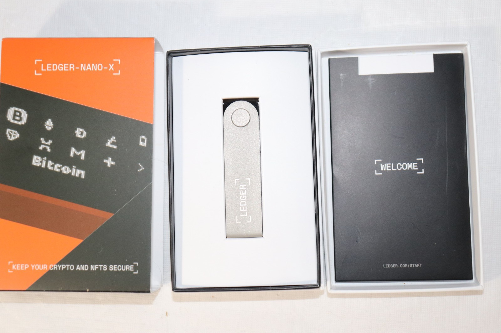 Ledger Nano X Crypto Hardware Wallet Bluetooth USB Black Open Box