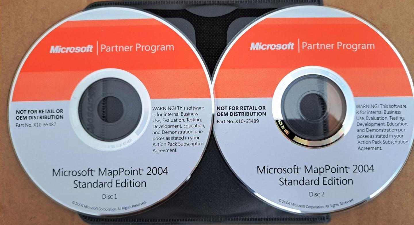 MapPoint 2004 Standard Edition full version with license