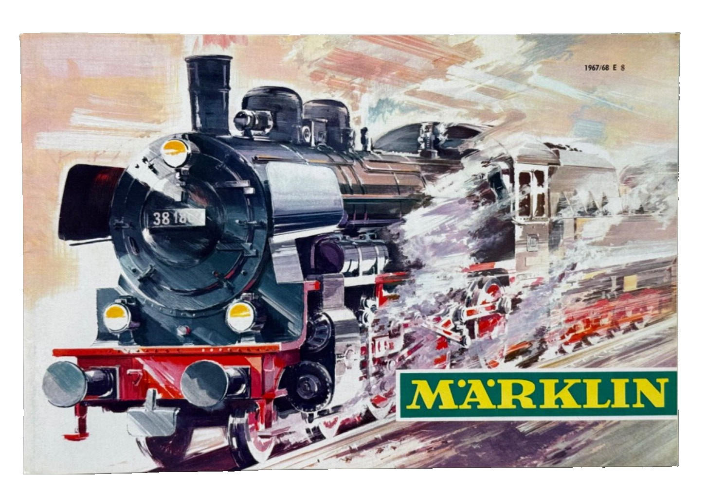 1967/68 MÄRKLIN MODEL RAILROAD CATALOGUE in ENGLISH (NEW) Vintage catalog