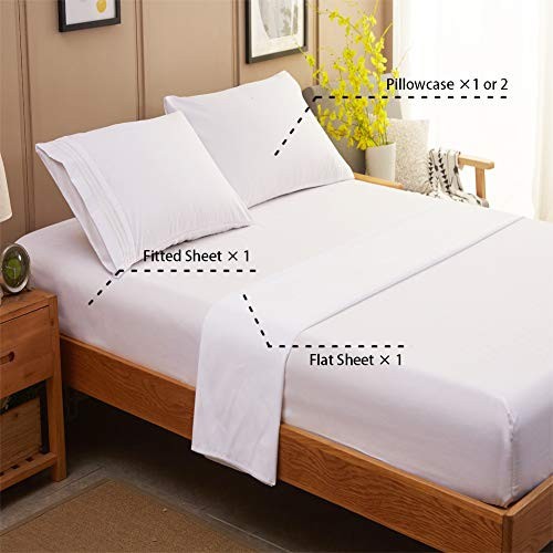Microfiber 100% Polyester 3 piece Full Sheet Set, Tan.