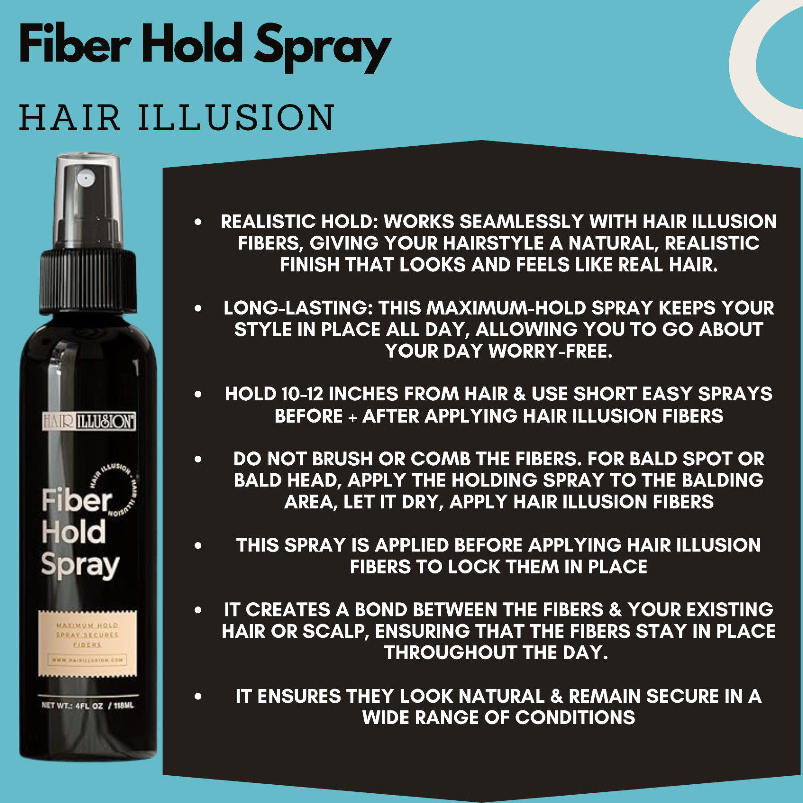 Hair Illusion Fiber Hold Spray Bundle Open Box Authentic