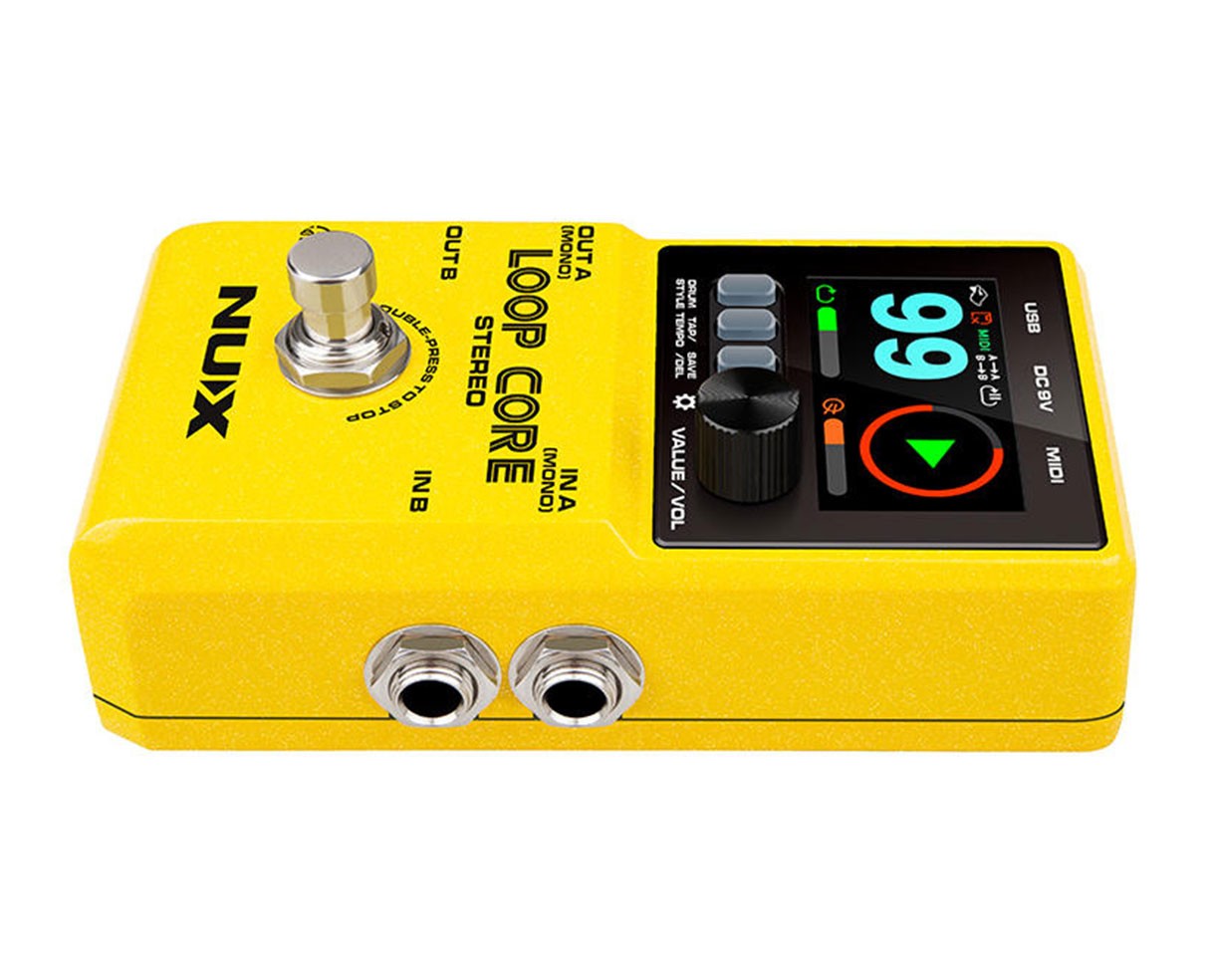 NUX Loop Core Stereo Looper Pedal w/ MIDI and Drum Patterns - Open Box