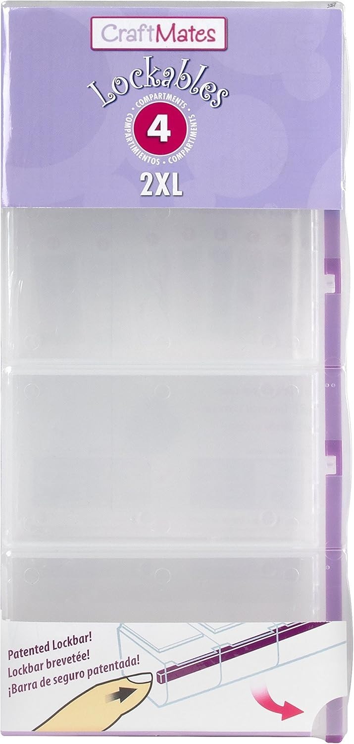 Bead Organizer with 4 Locking Compartments - Perfect for Crafts & DIY