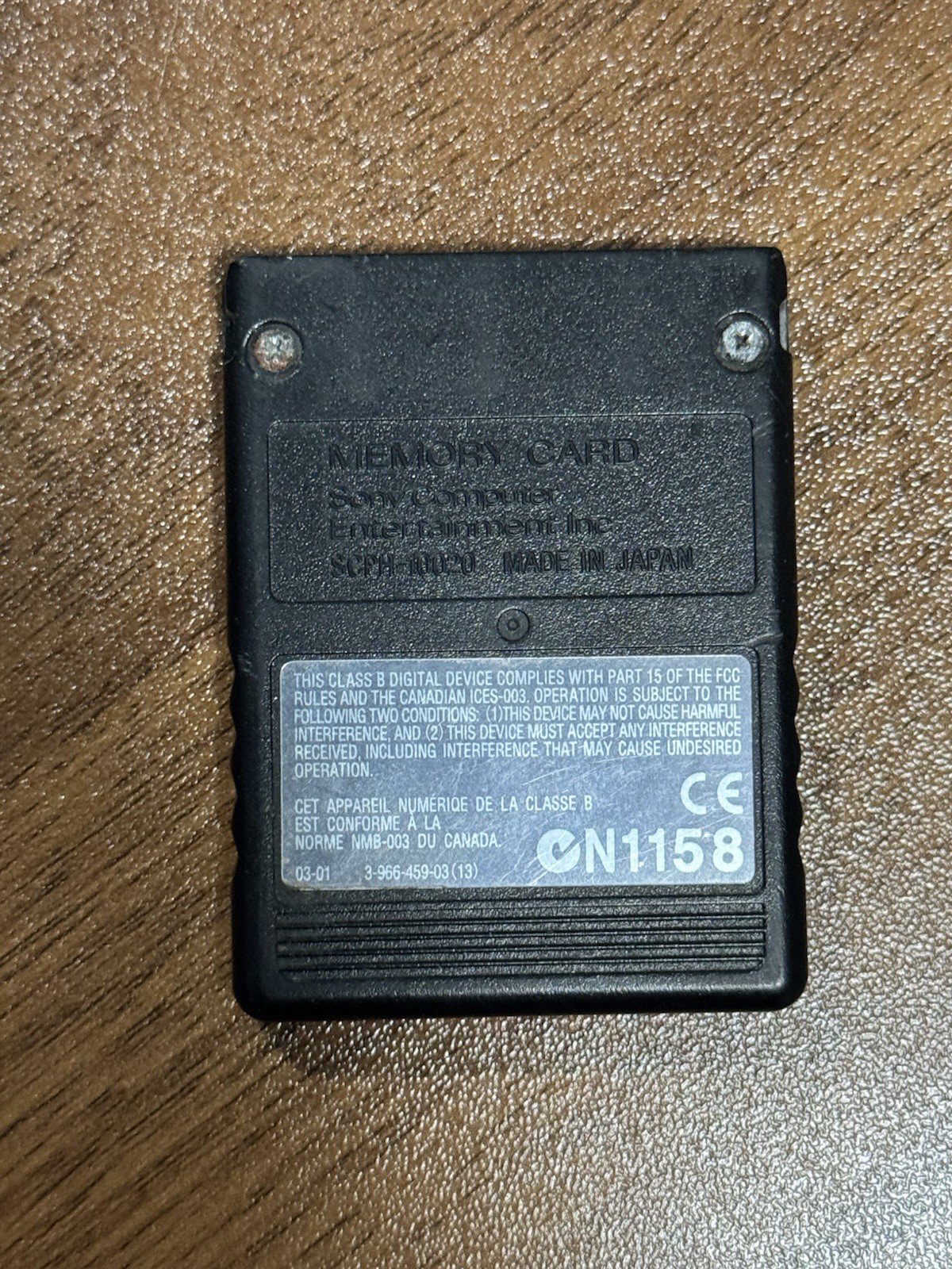 Sony PlayStation 2 8MB Memory Card - Black - SCPH-10020