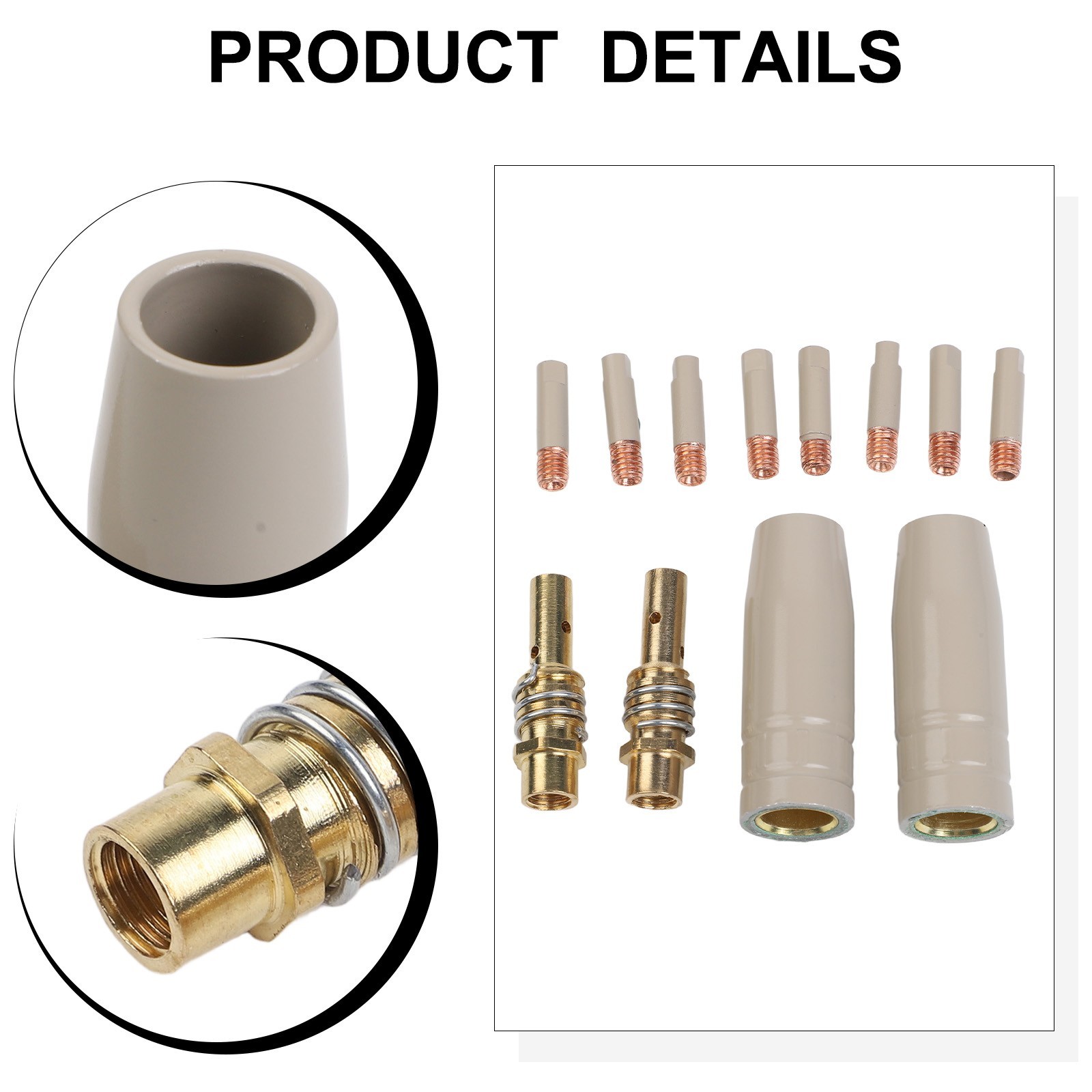 Efficient Slag Removal 12PCS Coating Protection Nozzle Set for 15AK Welders