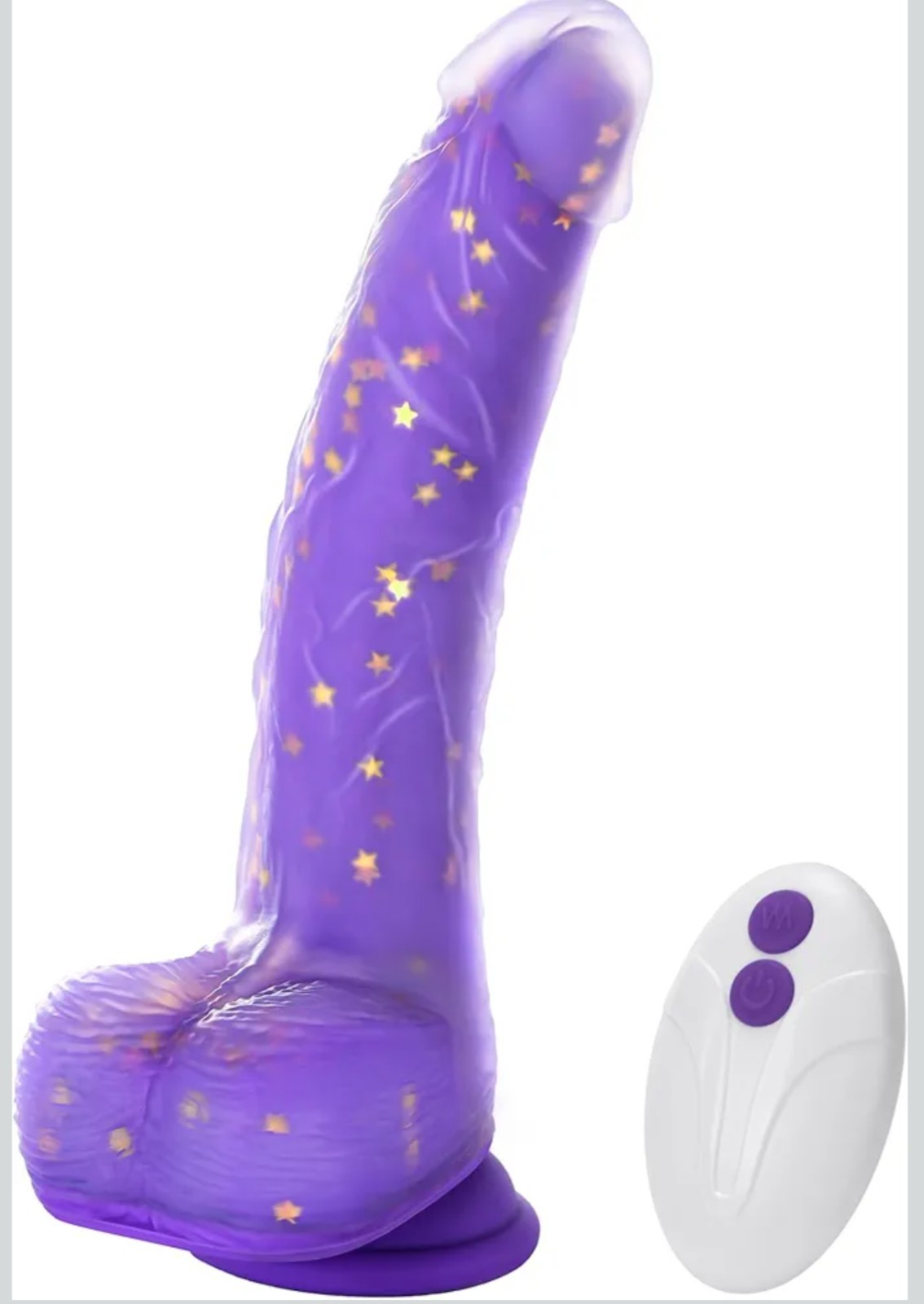 Tracy's Dog Thrusting Dildo Vibrator, 9.25" Realistic G-Spot Stimulator, Heating