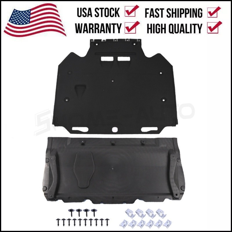 Splash Guards+Radiator Support Cover For 2011-2018 Audi A6 (4G/C7) A7 (4G)
