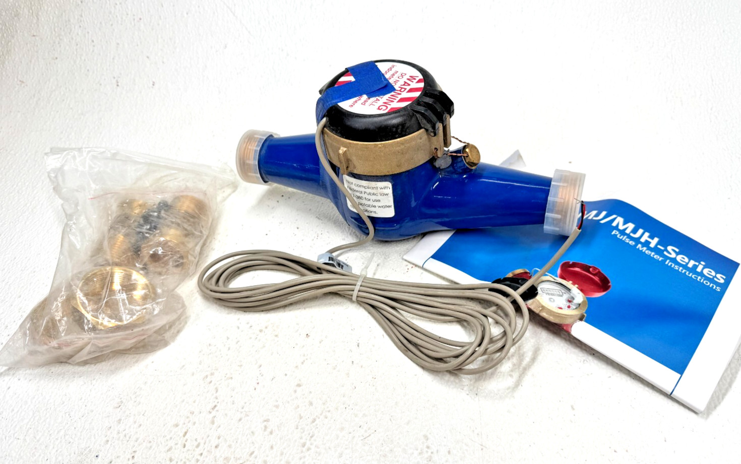 SEAMETRICS MJR-100-10G 1" NPT Water Meter (Non-Drinking) Pulse Meter