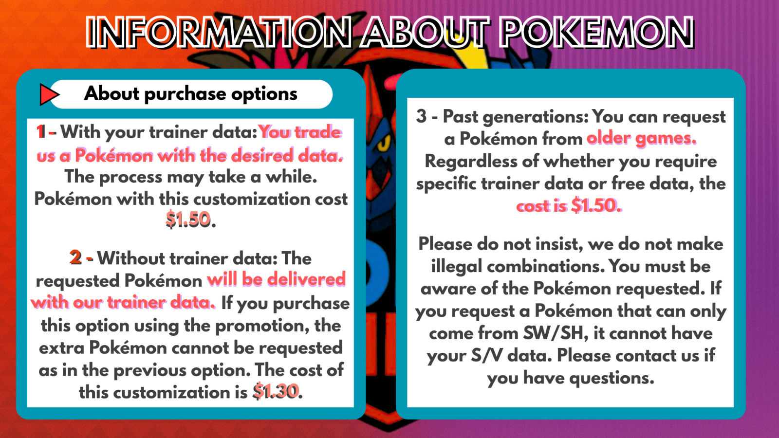 ANY CUSTOM SHINY POKÉMON FOR S/V