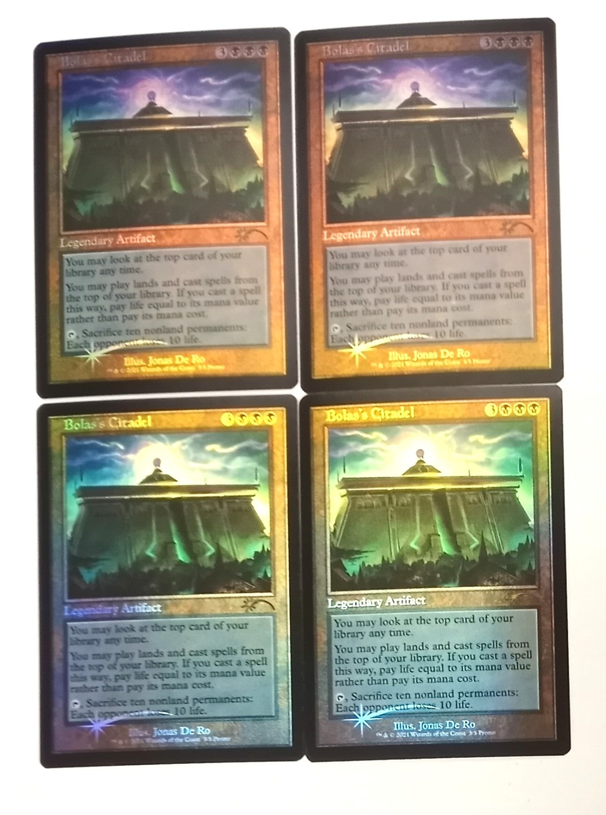 MAGIC THE GATHERING 2021 LOVE YOUR LOCAL LGS FOIL PROMO BOLAS'S CITADEL LOT OF 4
