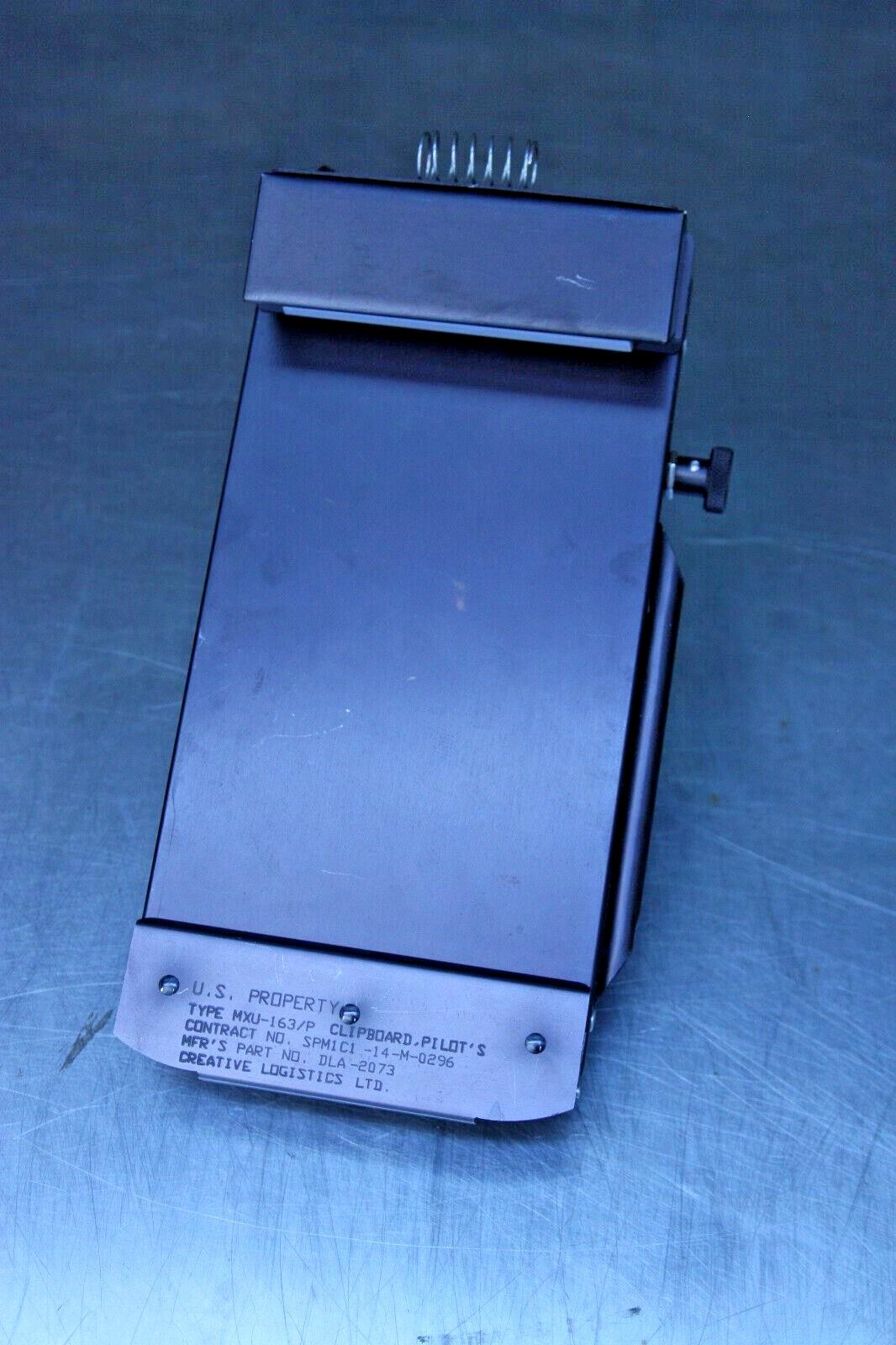 USGI Aircraft Pilots Clipboard Type MXU-163/P Lighted Dimmable Part No. DLA-2073