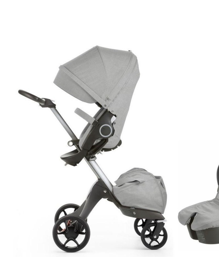 Stokke Xplory V5 Stroller Black / Gray Athleisure Model 493503
