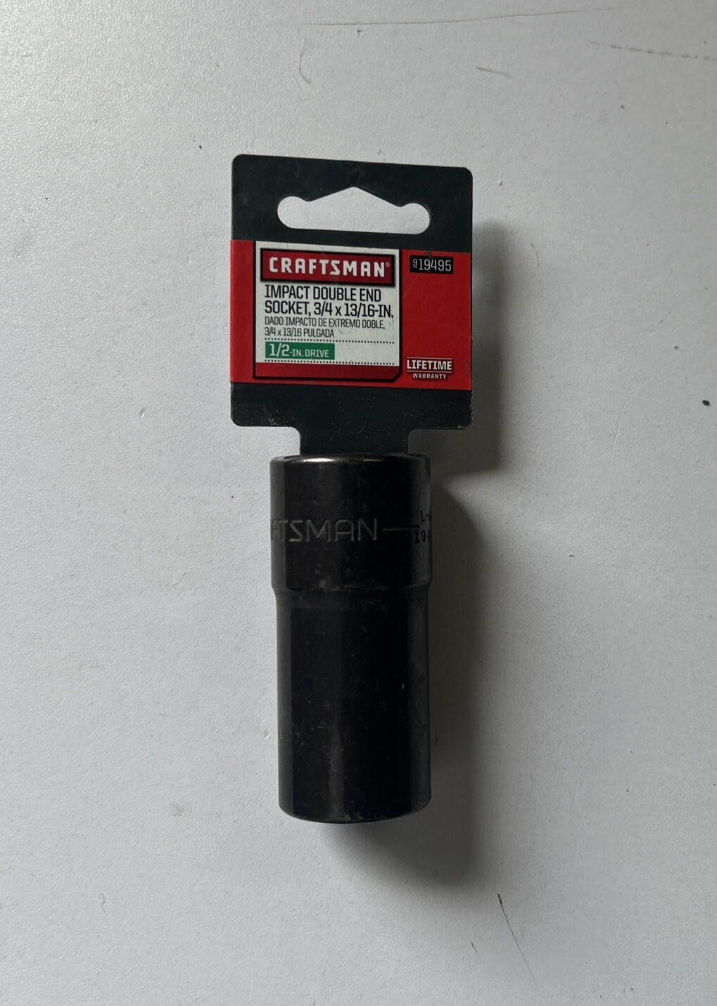CRAFTSMAN AIR TOOLS 1/2" DRIVE 3/4 X 13/16 DOUBLE END IMPACT FLIP SOCKET