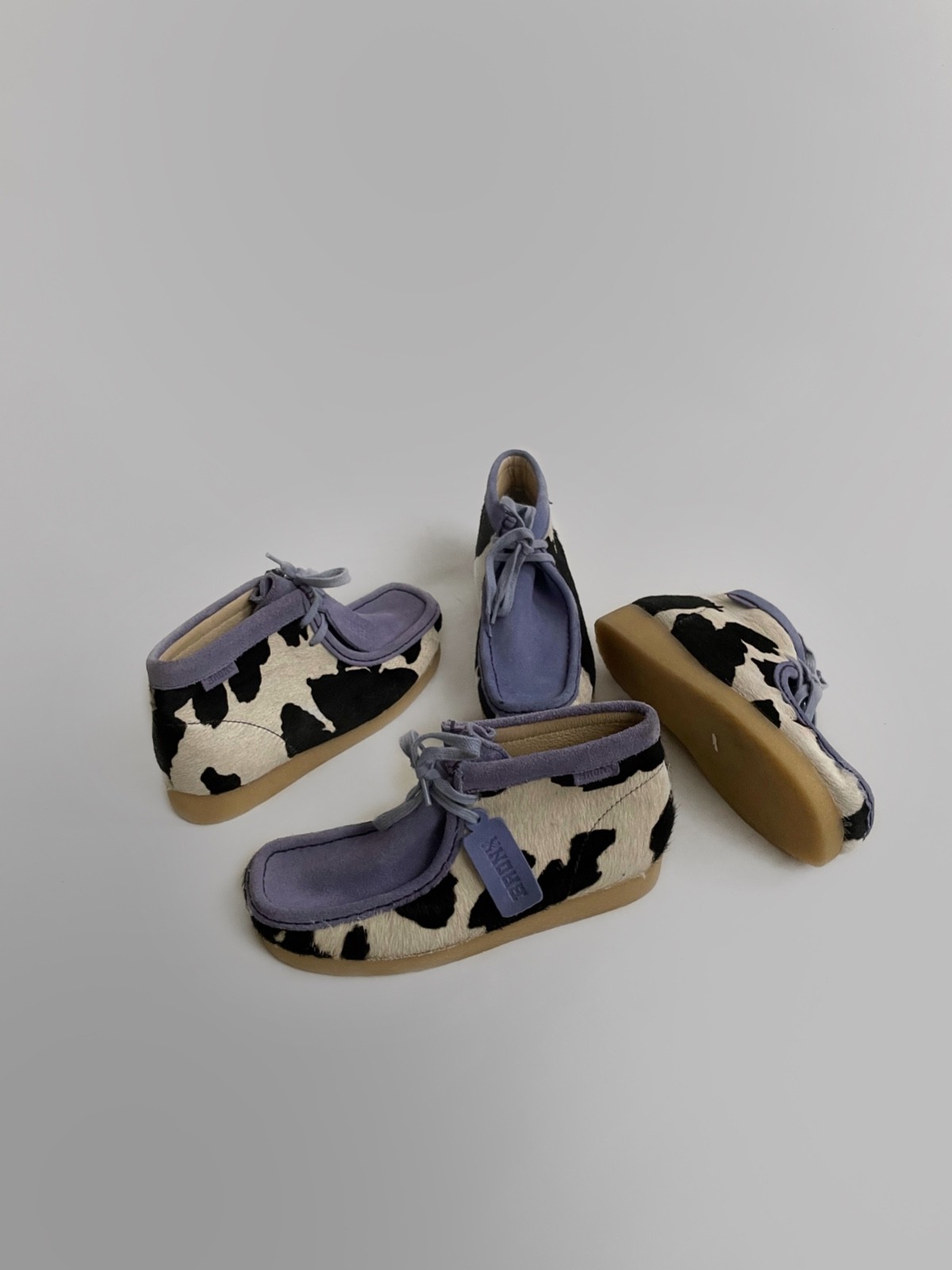 Bronx fur animal print loafers shoes Women size 37 ( 23.5 cm )