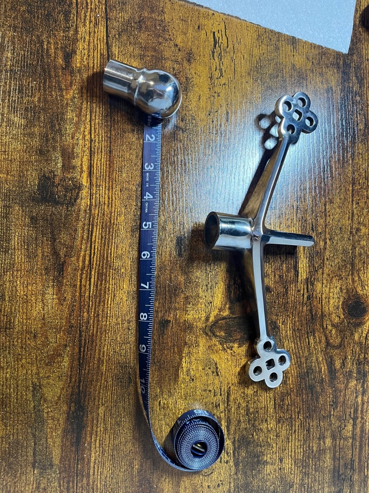 Clayore Sword Hilt Parts Pommel and Crossguard Polished Steel