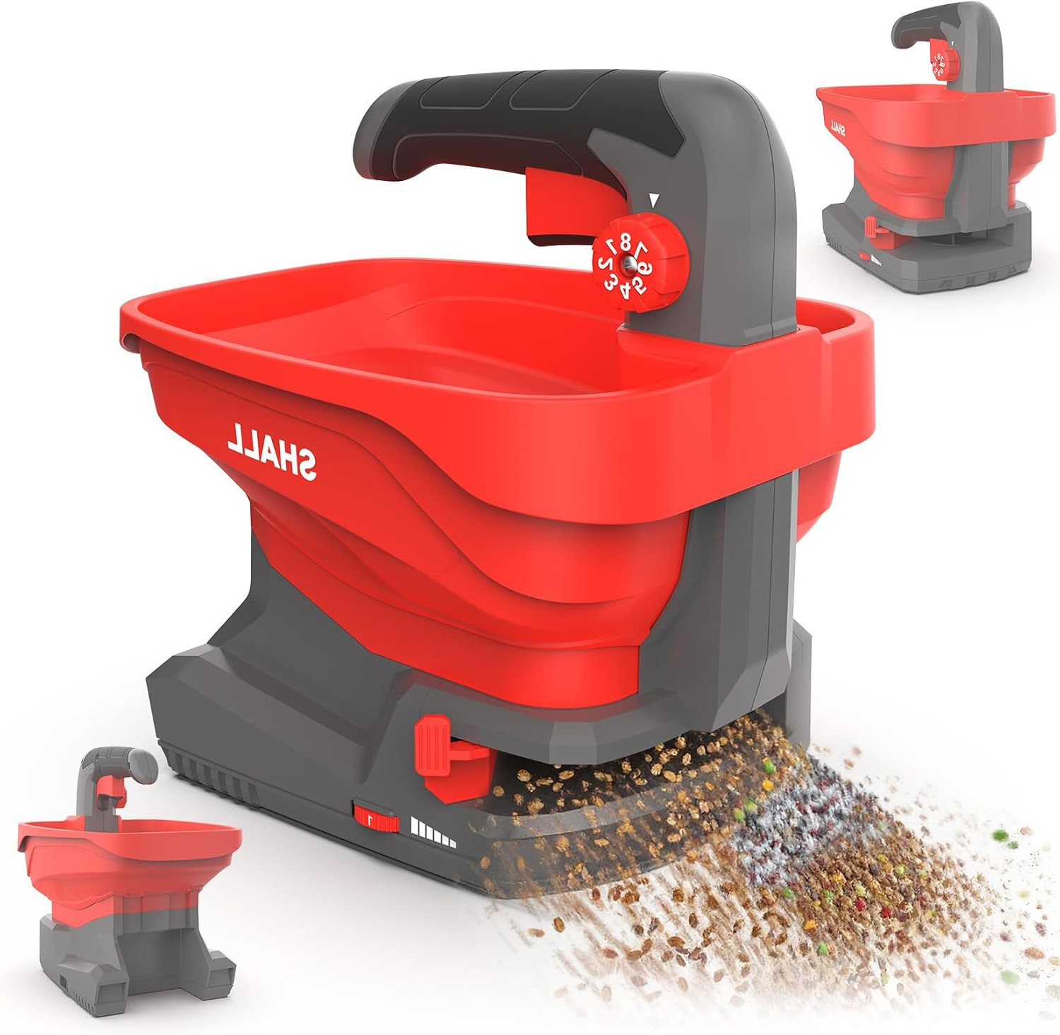 Handheld Spreader Fertilizer Seed Salt Rechargeable 3.3L