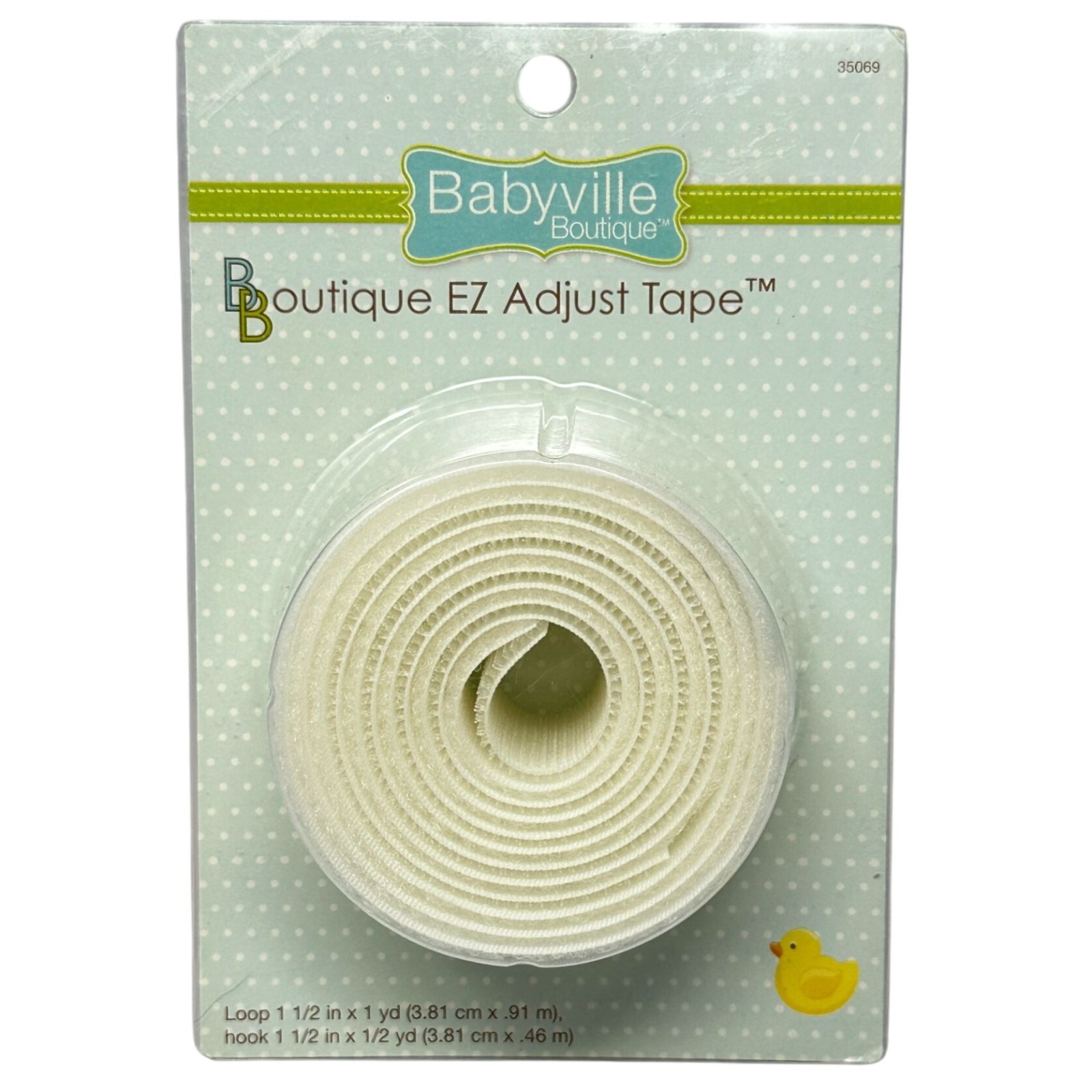 Discontinued Babyville 35069 EZ Adjust Tape Hook Loop White DIY Cloth Diaper