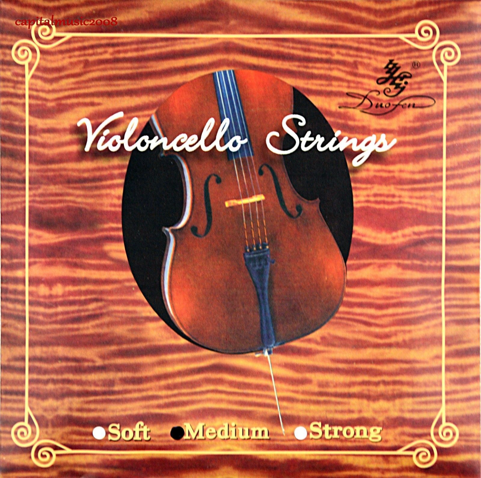 Cello Duofen Nylon Strings 1 Set - Medium Gauge