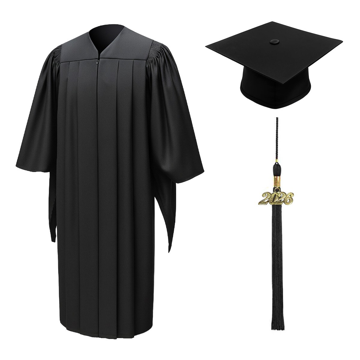 Deluxe Masters Graduation Cap and Gown - Academic Regalia