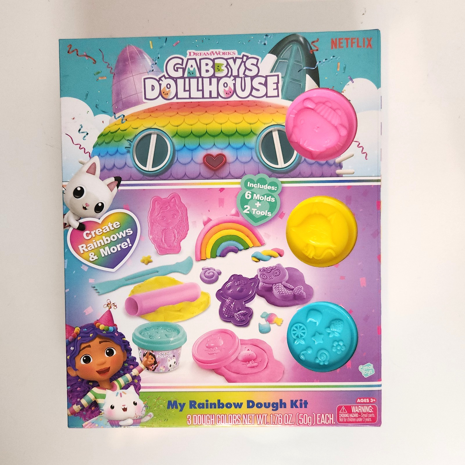 DreamWorks Gabby S Dollhouse My Rainbow Dough Kit Gabby Dollhouse
