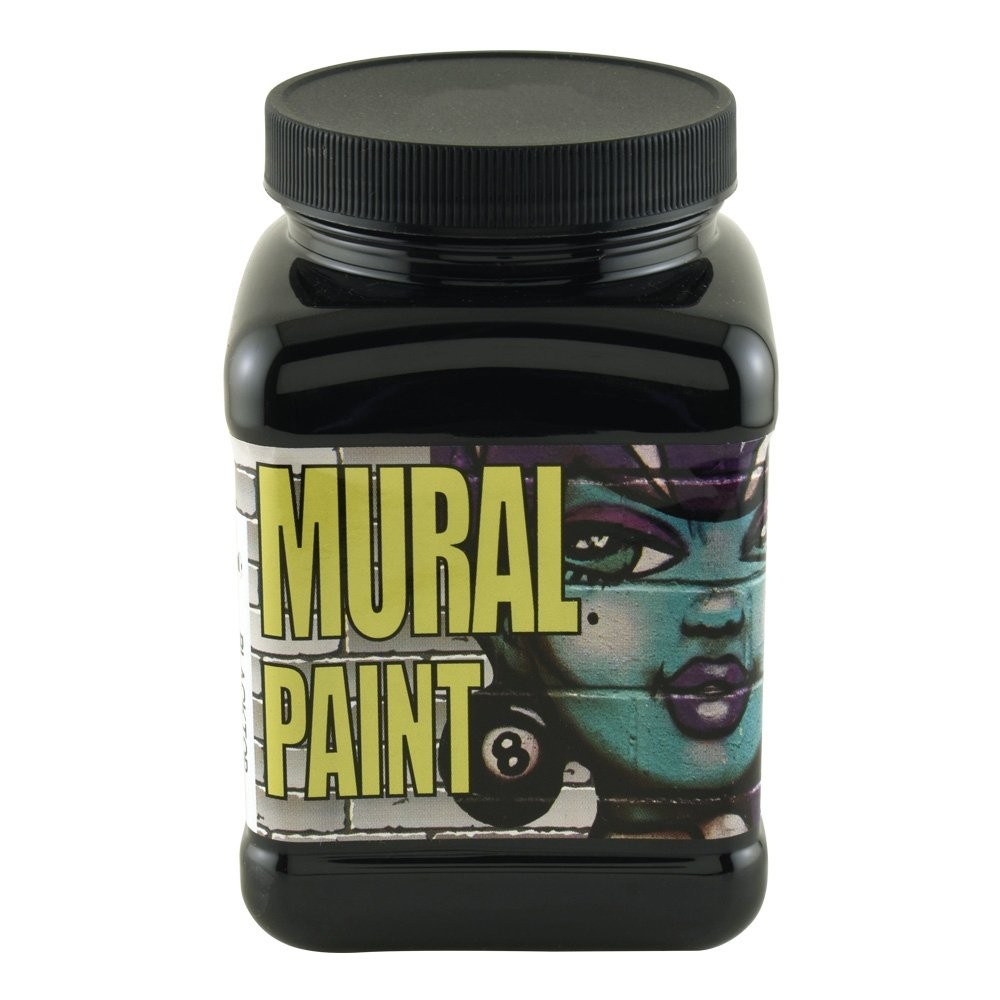 Chroma Acrylic Mural Paint for Interior and 1 Count (Pack of 1), Blacktop