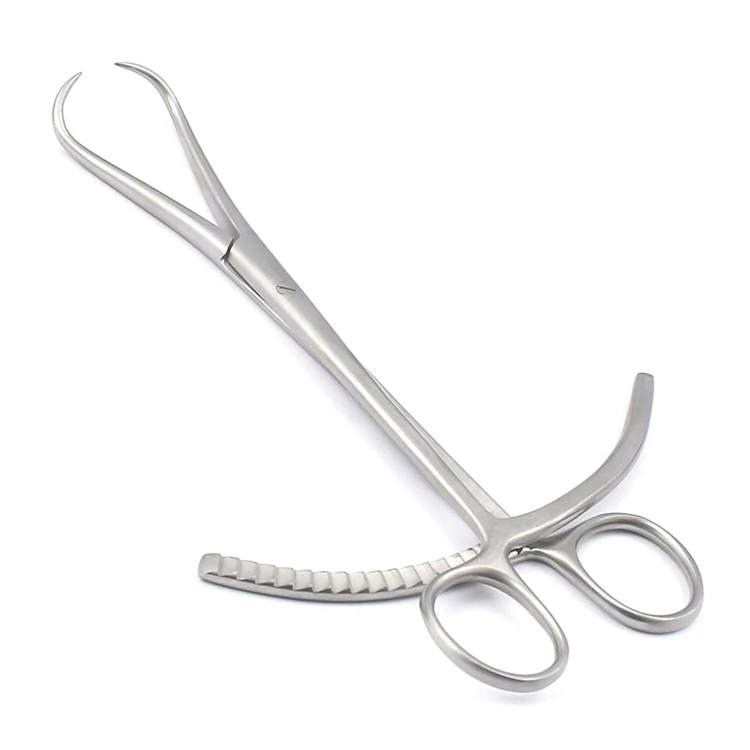 Bone Reduction Forceps 20cm Curved Pointed Tips Orthopedic Surgical Instrument