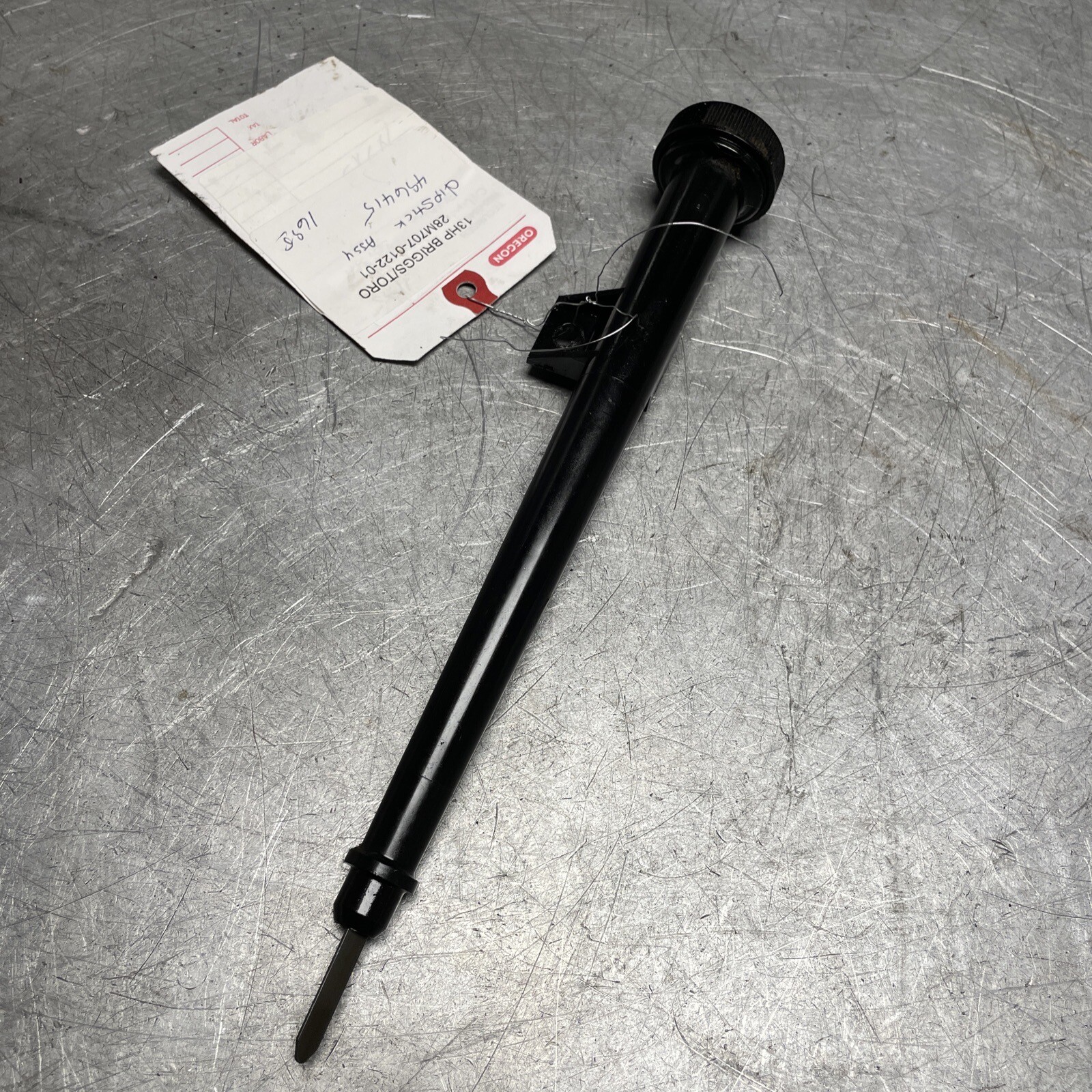 OEM GOOD USED 13HP BRIGGS / TORO 28M707-0122-01 DIPSTICK ASSEMBLY 496415