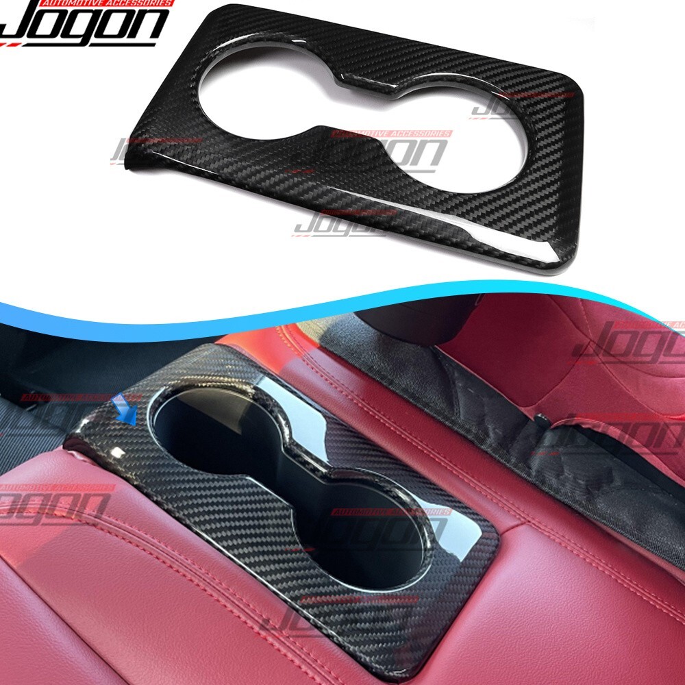 FL5 Real Carbon For Honda Civic Type R FL5 2022-2026 Rear Cup Holder Cover Decor