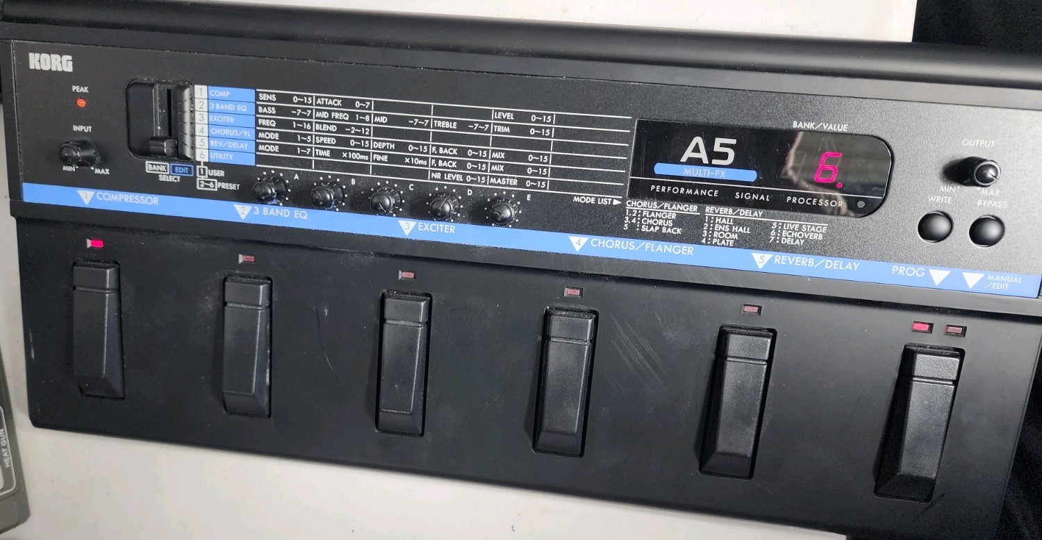 korg a5 multi effects processor Fx Pedal Board
