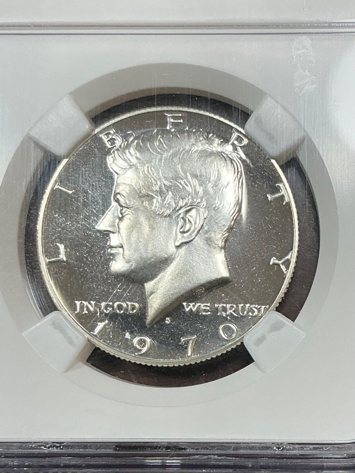 NGC PF69 ULTRA CAMEO 1970 S RARE PROOF KENNEDY HALF DOLLAR