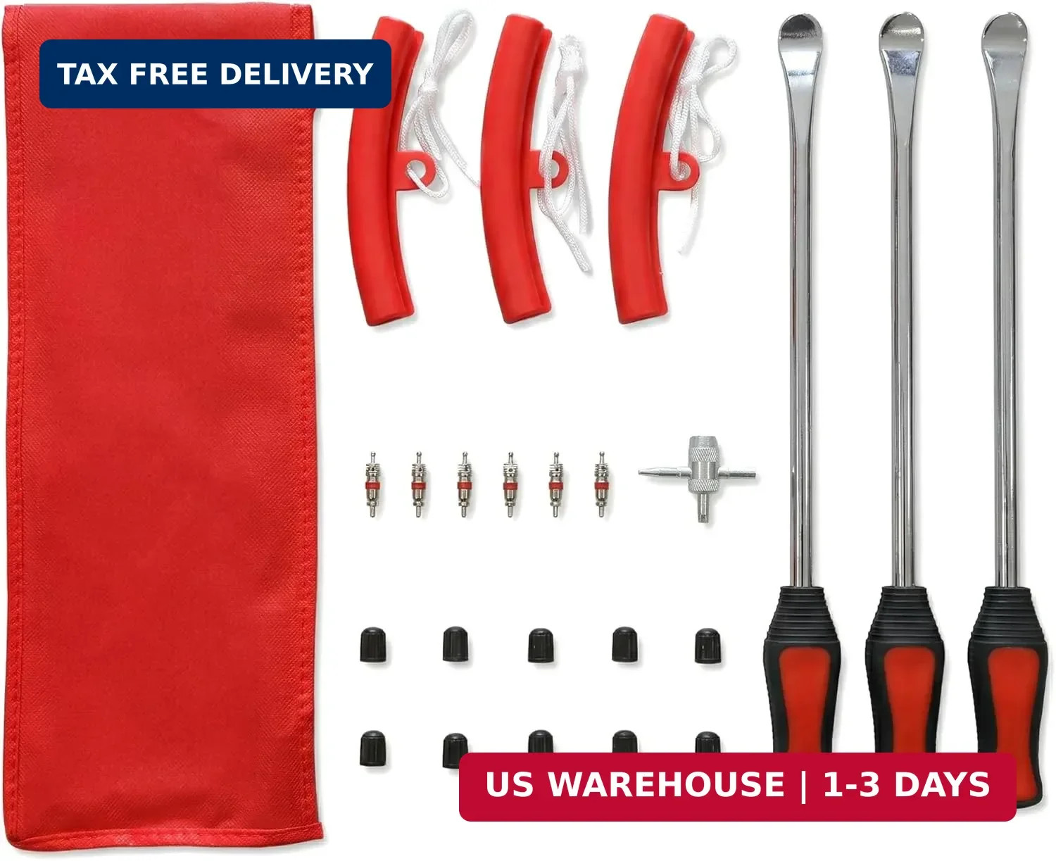 11.5" Tire Spoon Kit, 24pcs Tire Changing Tool for Motorcycle Dirt Bike Lawn Tra