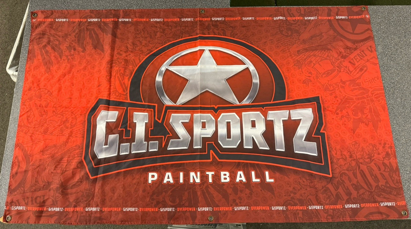 GI SPORTZ promotional banner - RARE!