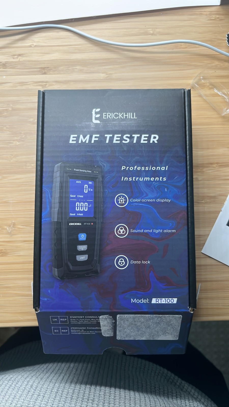 ERICKHILL RT-100 EMF Meter Radiation Detector