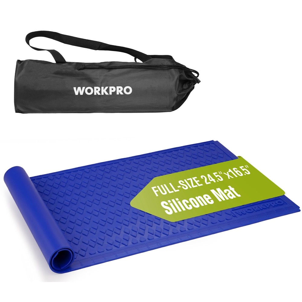 WORKPRO Workbench Silicone Glue Mat Non-Stick Pad Protector Measurement Grid USA