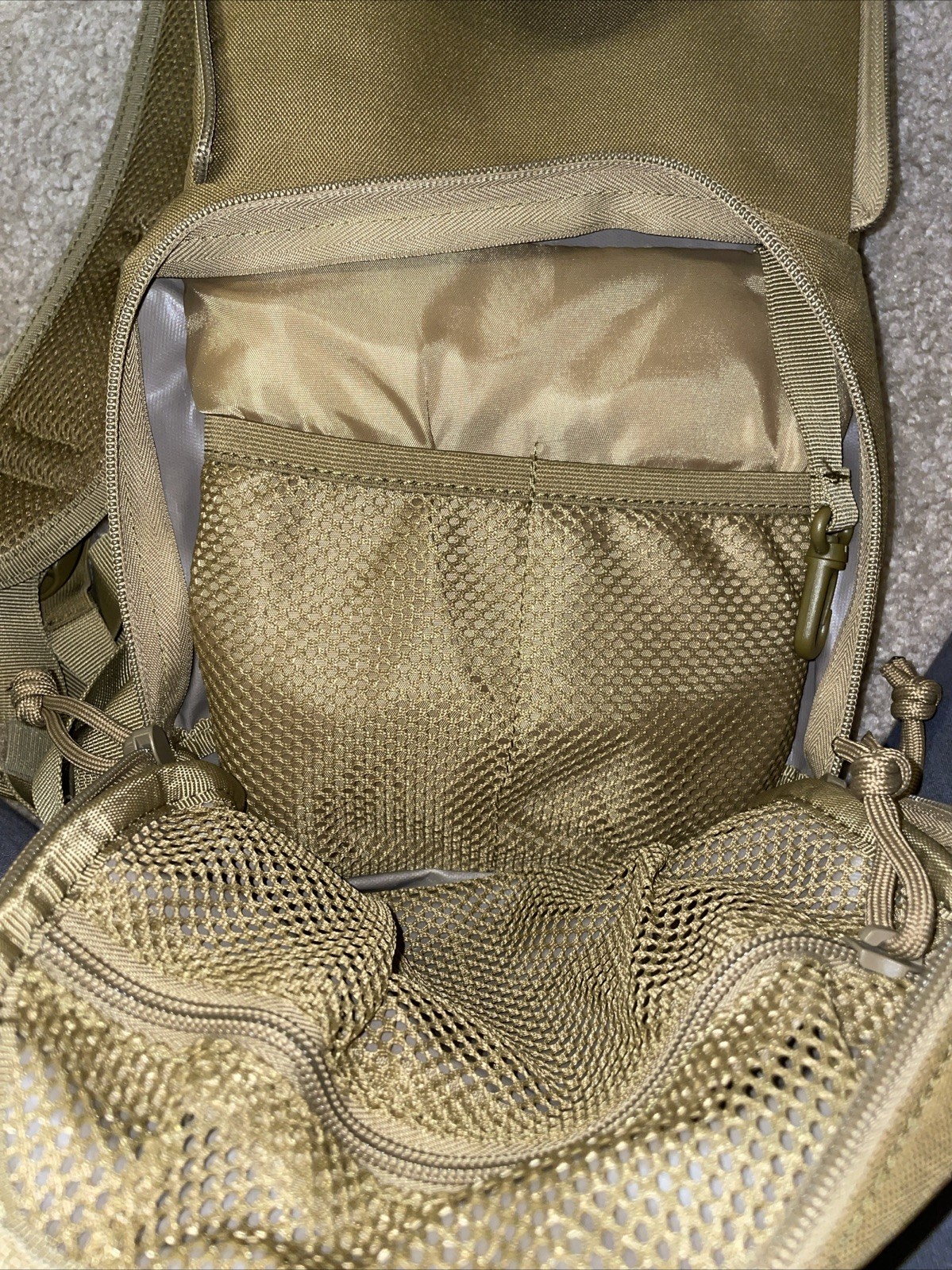 Tactical Hydration Pack Coyote Tan MOLLE Military Style Backpack Daypack