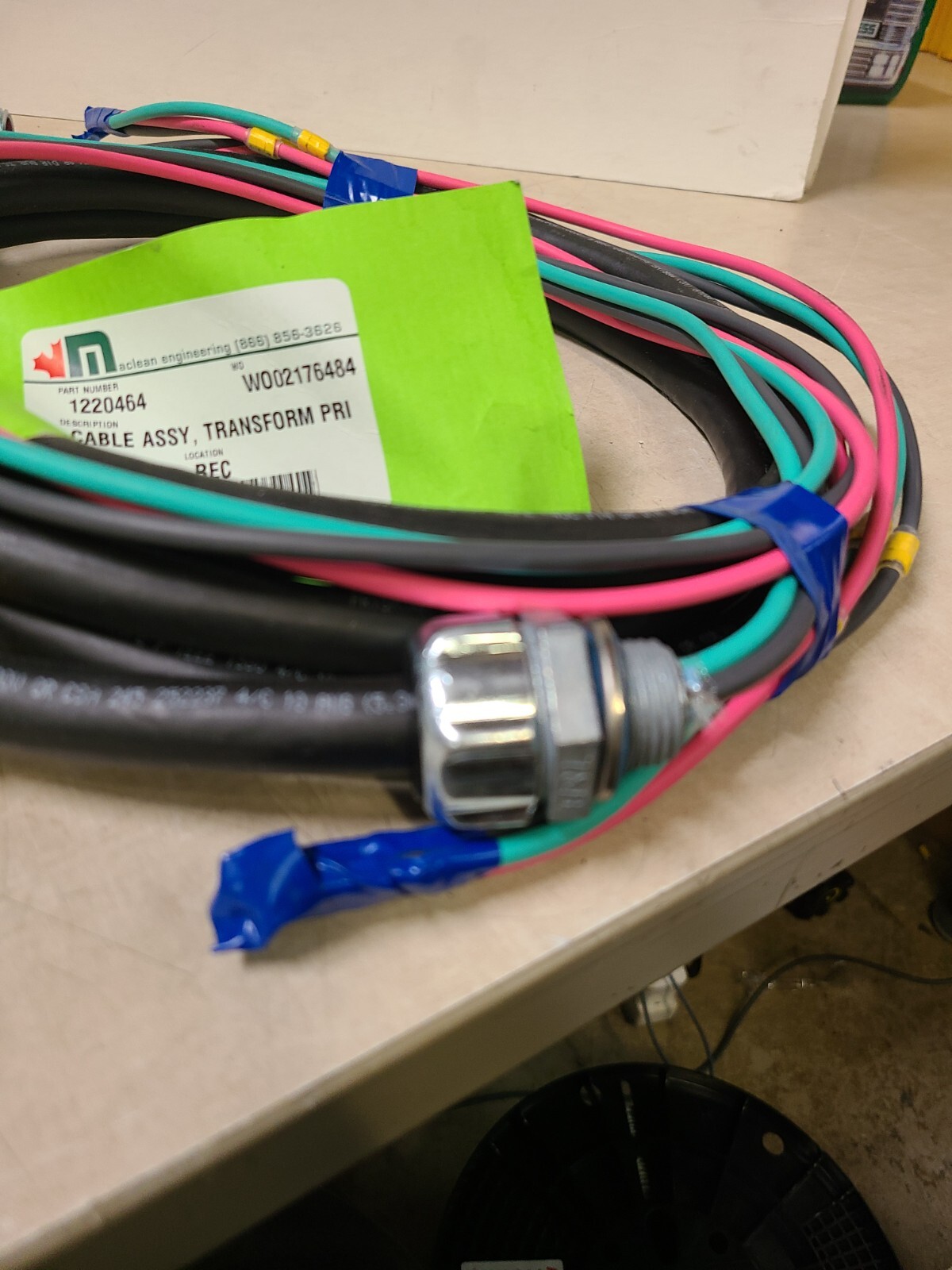 Aclean Engineering #1220464 Cable Assy Transform PRI