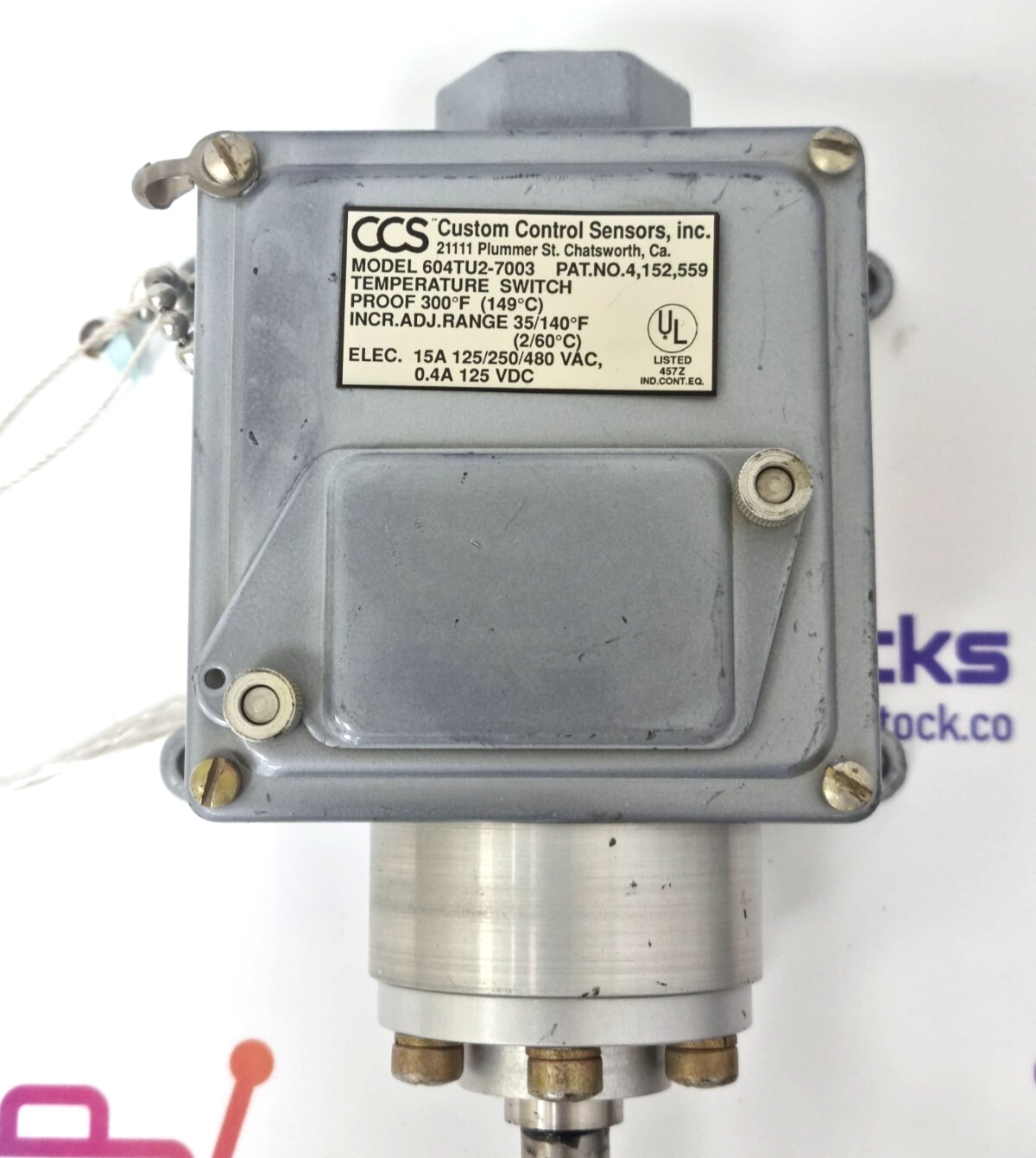 CCS 604TU2-7003 Pressure Switch 4,152,559