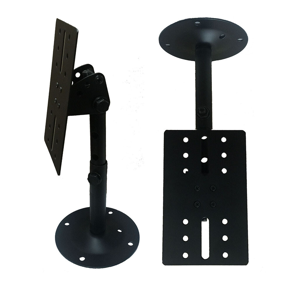 Pair Universal Wall Mount Speaker Ceiling Angle Tilt Rotation Adjustment Stands