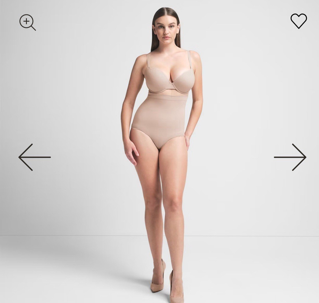 skims seamless sculpt high waist brief panty Sand Small