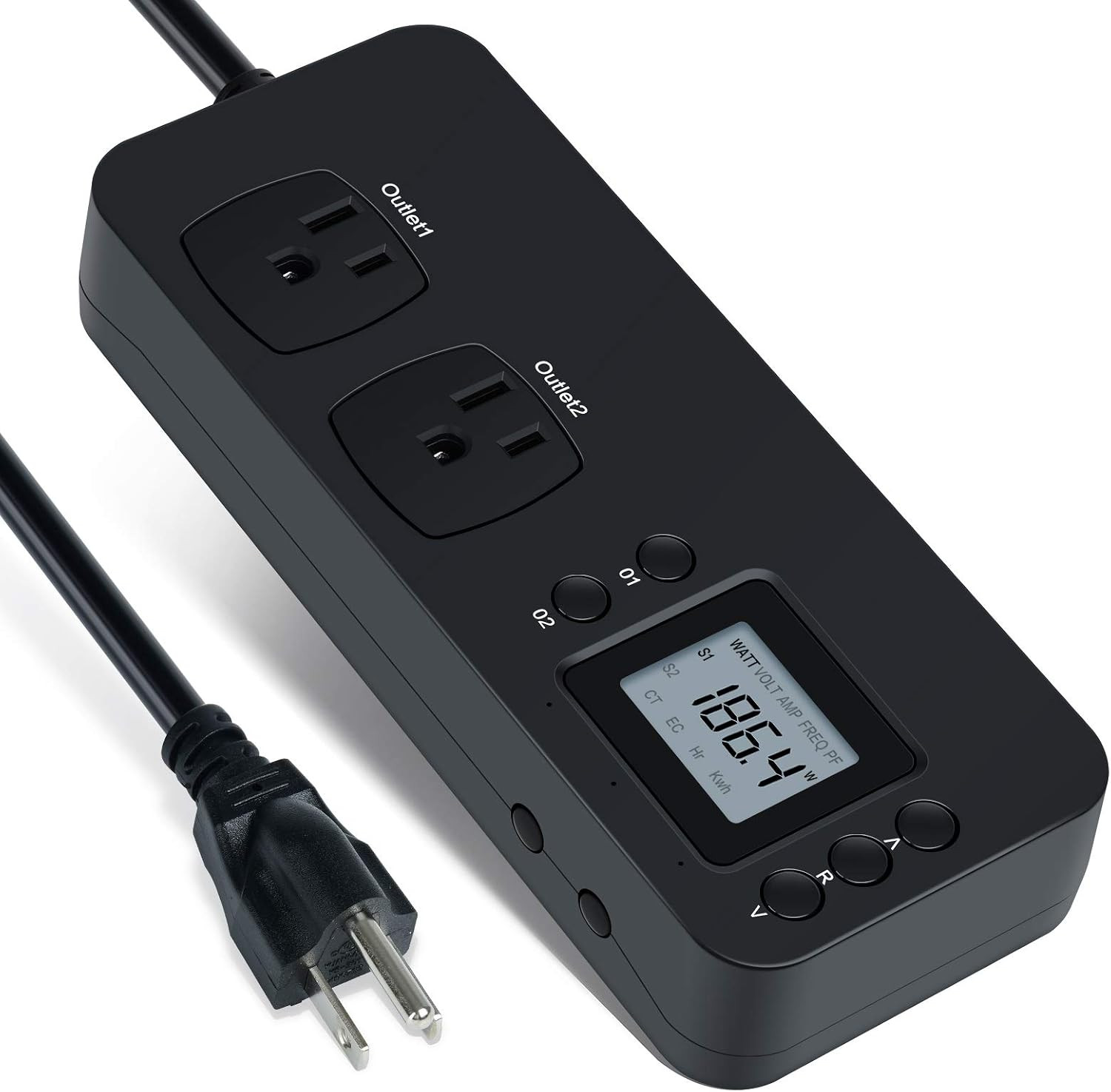 Electricity Usage Monitor,  Power Consumption Watt Voltage Amp Meter Tester with