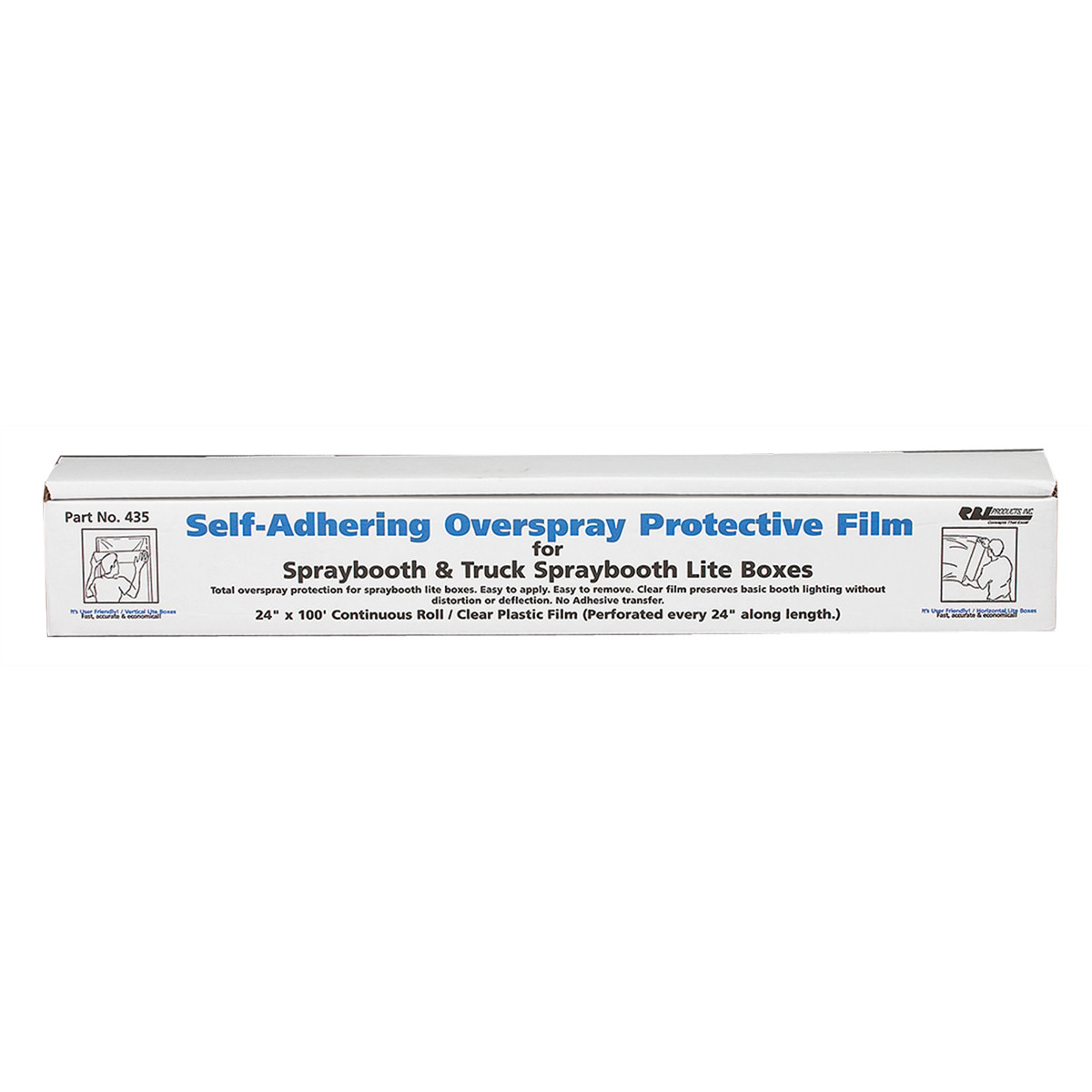 RBL Products 24"X100' CONT. ROLL CLEAR PLASTIC LIT BOX (1CS)
