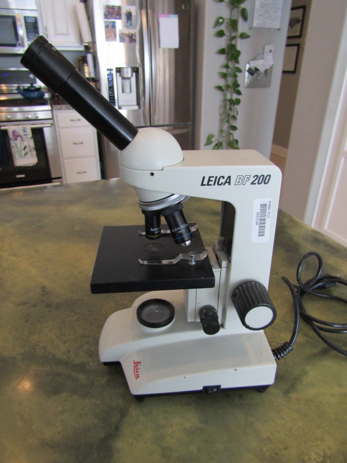 Genuine Leica BF 200 Monocular Compound Built in Illumination Lamp Microscope
