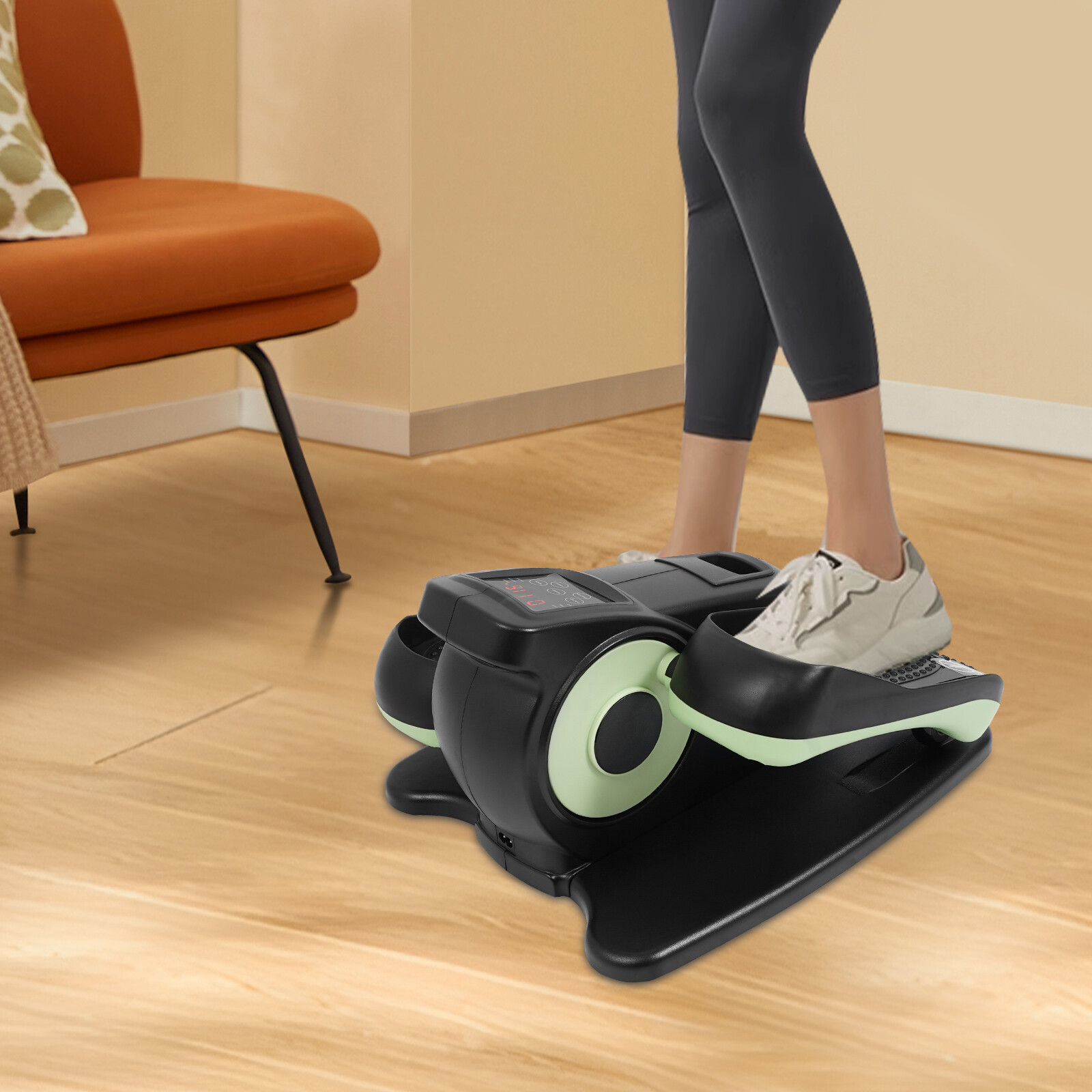 Floor Stand Portable Pedal Exerciser Foot Pedal Exercise Machine+Remote Control