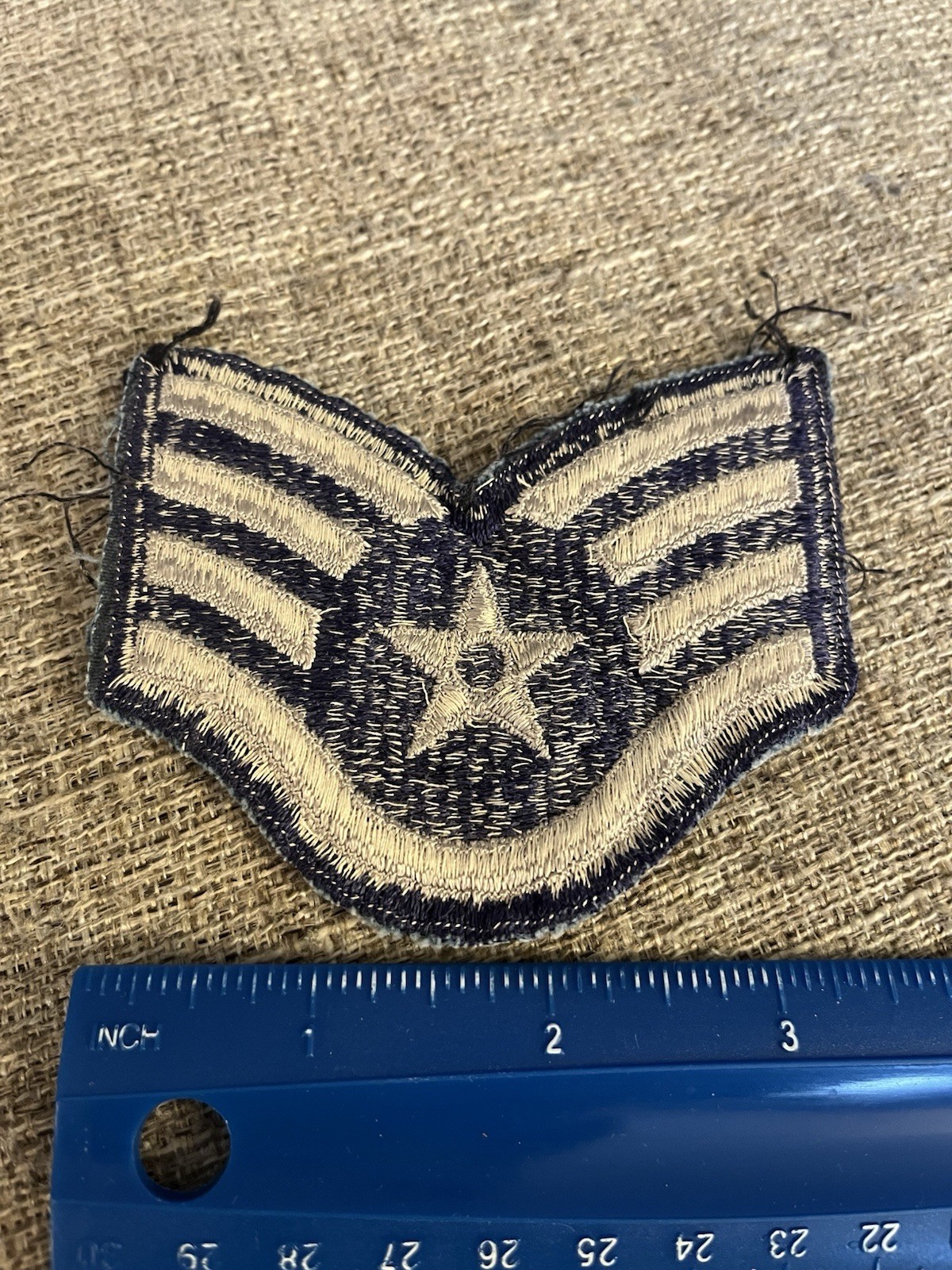 US Air Force Staff Sergeant Enlisted Rank Patch USAF INV16108