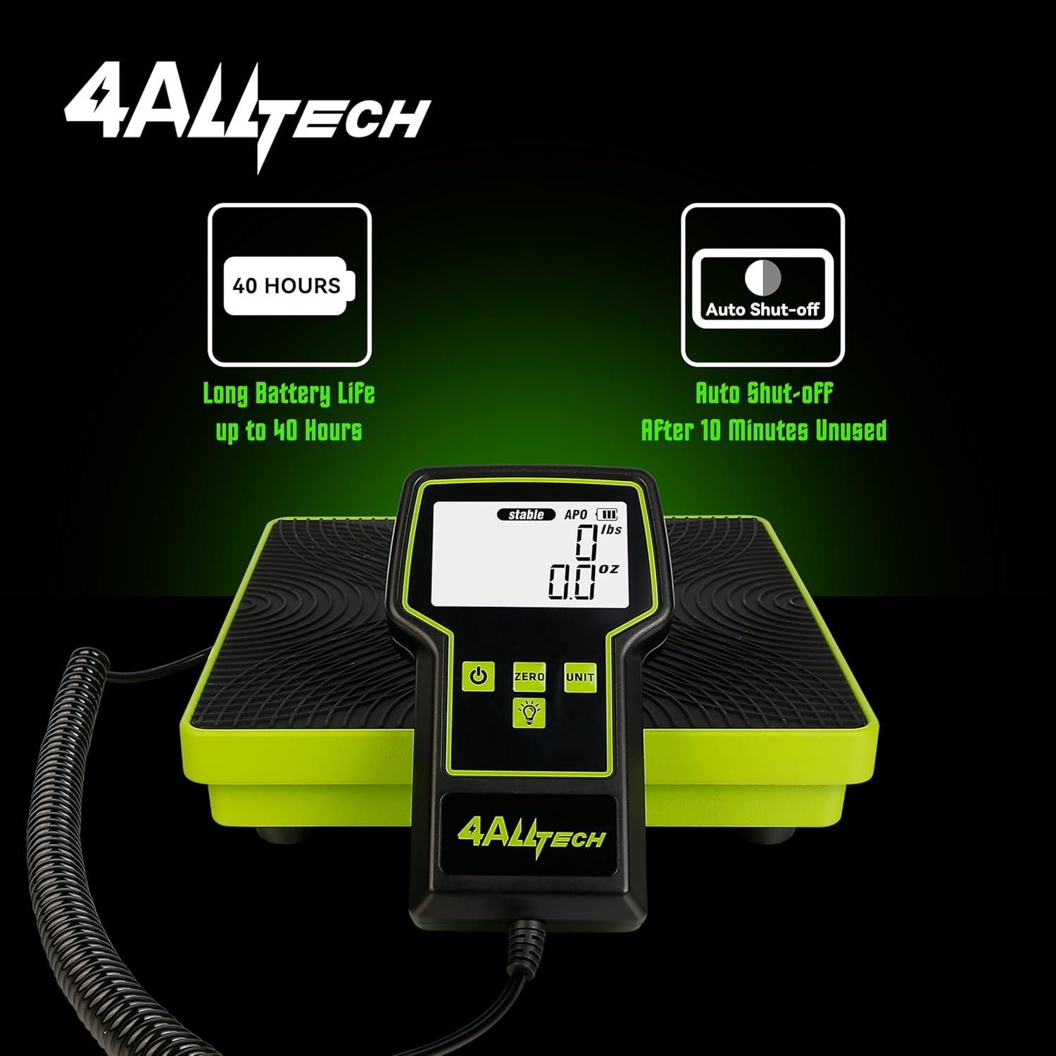 220LBS Electronic Refrigerant Charging Weight Scale High Precision Large Screen