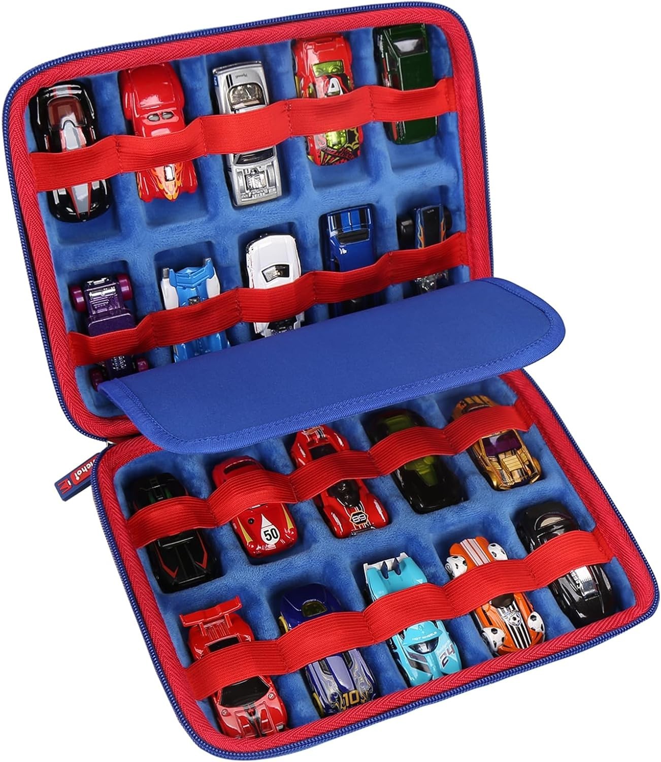 Shockproof Carrying Case for Hot Wheels 20 Cars, Toy Car Organizer for Your M...