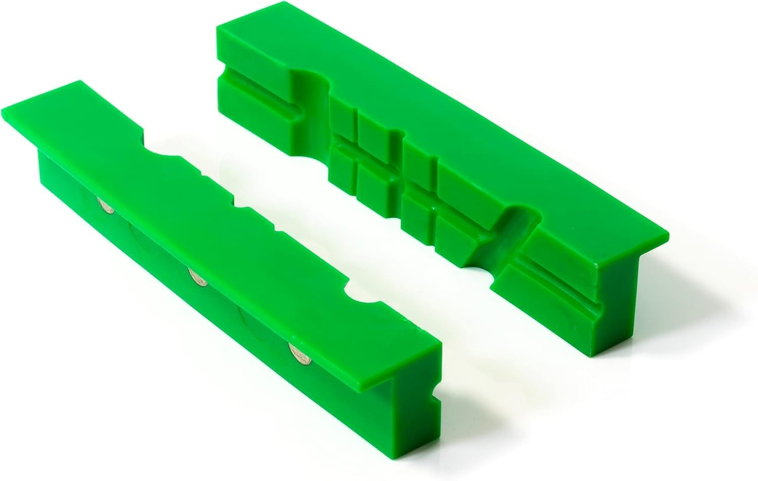 2 Pack Vise Jaw Covers 6.1" Non-Marring Pads Standard & Grooved Sets