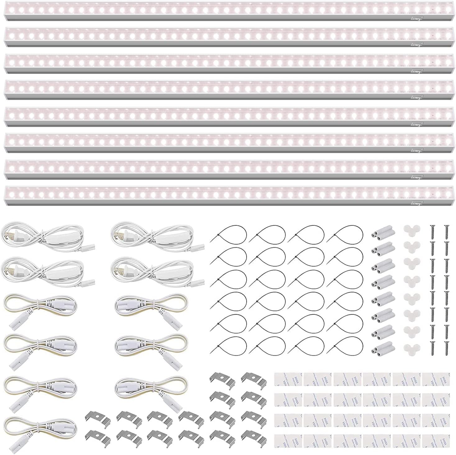Barrina T5 Grow Lights, Full Spectrum, 4ft 160W (8 x 20W, 4FT, Pinkish White