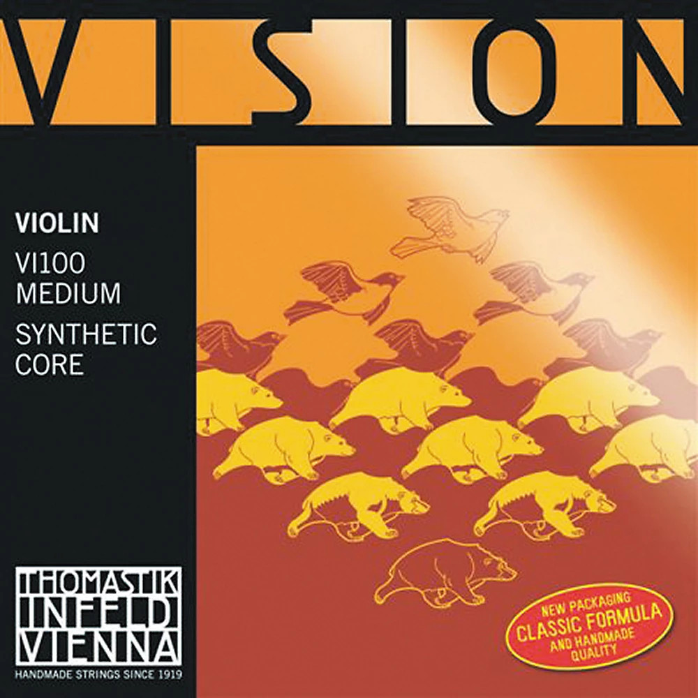 Thomastik Vision 44 Violin Strings Medium E, Medium 34 Size