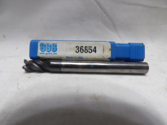 SGS #36854 ZAPC 1/4" 3/4 Flute Solid Carbide Endmill - Made in the USA